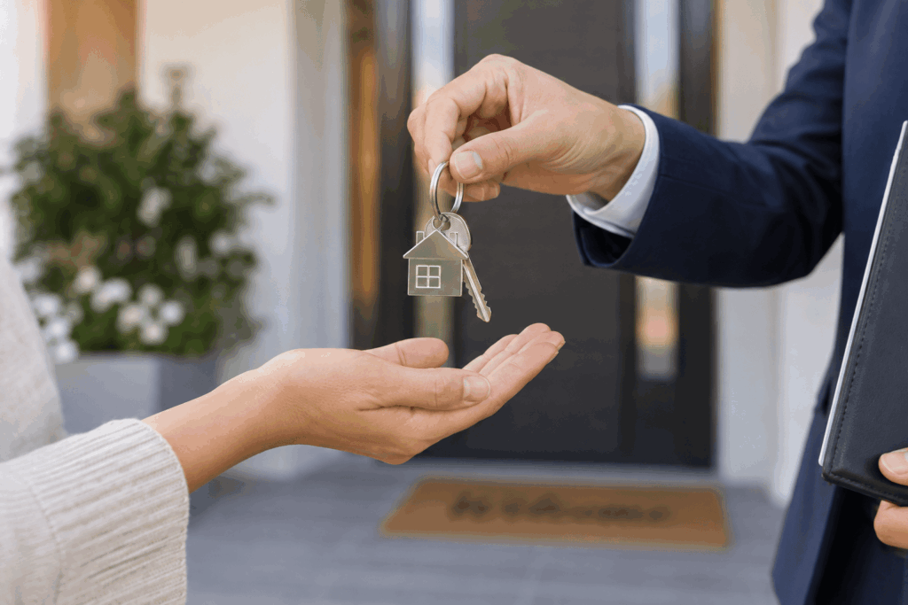 house keys exchange with a buyers agent
